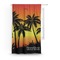 Tropical Sunset Curtain With Window and Rod