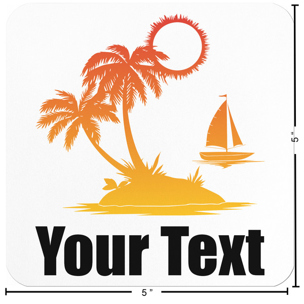 Tropical Sunset Custom Shape Iron On Patches - L - APPROVAL