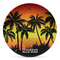 Tropical Sunset DecoPlate Oven and Microwave Safe Plate - Main