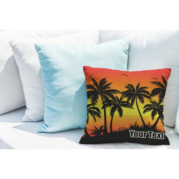 Tropical Sunset Decorative Pillow Case - LIFESTYLE 2