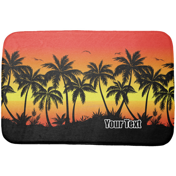 Custom Tropical Sunset Dish Drying Mat (Personalized)
