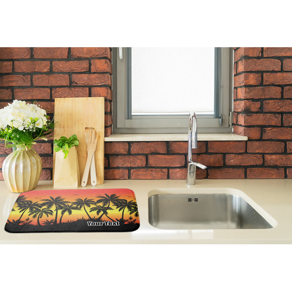 Tropical Sunset Dish Drying Mat - LIFESTYLE 2
