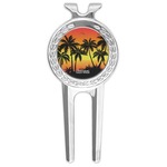 Tropical Sunset Golf Divot Tool & Ball Marker (Personalized)