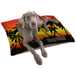 Tropical Sunset Dog Bed - Large w/ Name or Text