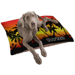 Tropical Sunset Dog Bed - Large w/ Name or Text
