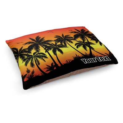 Tropical Sunset Dog Bed - Medium w/ Name or Text