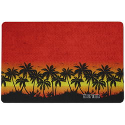 Tropical Sunset Dog Food Mat w/ Name or Text