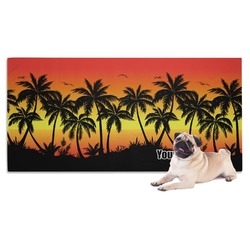 Tropical Sunset Dog Towel (Personalized)