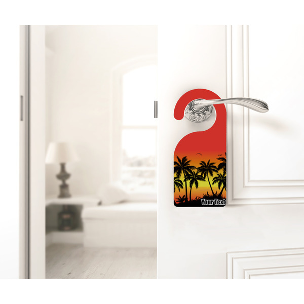Tropical Sunset Door Hanger - LIFESTYLE