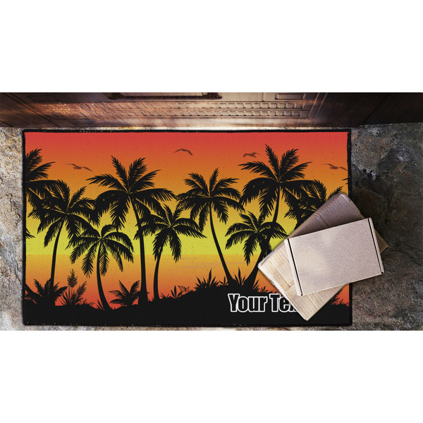 Tropical Sunset Door Mat - LIFESTYLE (Lrg)