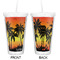 Tropical Sunset Double Wall Tumbler with Straw - Approval