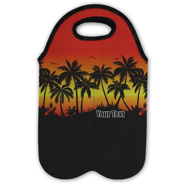 Tropical Sunset Double Wine Tote - Flat (new)