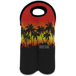 Tropical Sunset Wine Tote Bag (2 Bottles) (Personalized)