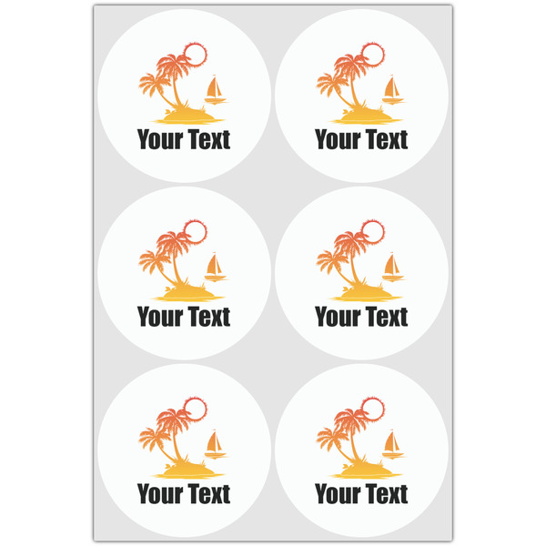 Tropical Sunset Drink Topper - Large - Set of 6