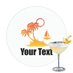 Tropical Sunset Printed Drink Topper (Personalized)