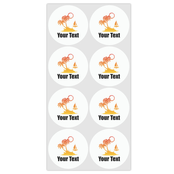 Tropical Sunset Drink Topper - Medium - Set of 12