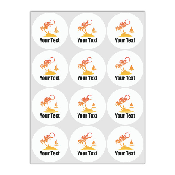 Tropical Sunset Drink Topper - Small - Set of 12