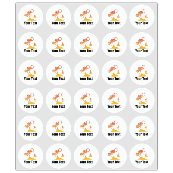 Tropical Sunset Drink Topper - XSmall - Set of 30