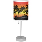 Tropical Sunset Lamp with Drum Shade (Personalized)