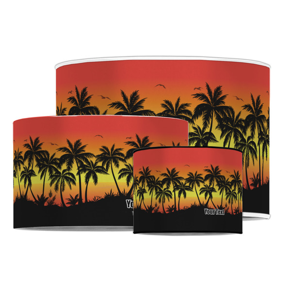 Tropical Sunset Drum Lampshades - MAIN