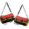 Tropical Sunset Duffle bag large front and back sides