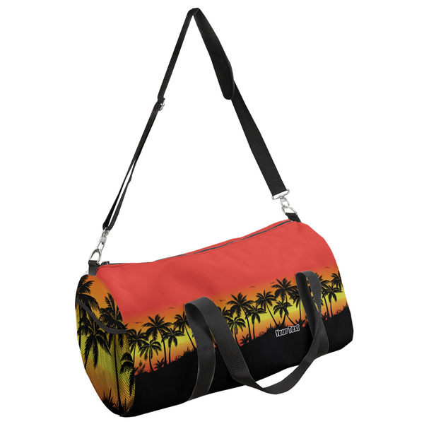 Custom Tropical Sunset Duffel Bag - Large (Personalized)