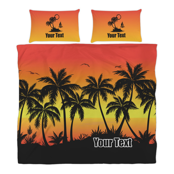 Tropical Sunset Duvet Cover Set - King - Alt Approval