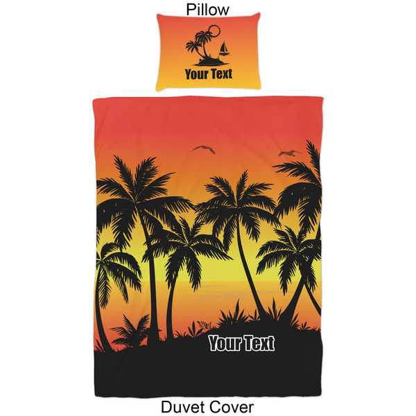 Tropical Sunset Duvet Cover Set - Twin - Approval