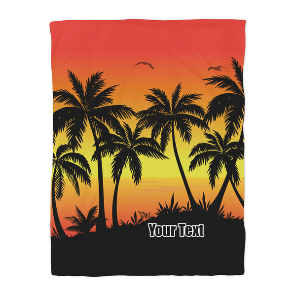 Tropical Sunset Duvet Cover - Twin - Front