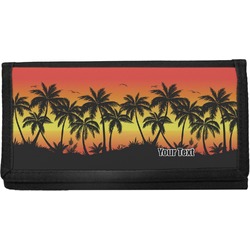 Tropical Sunset Canvas Checkbook Cover (Personalized)