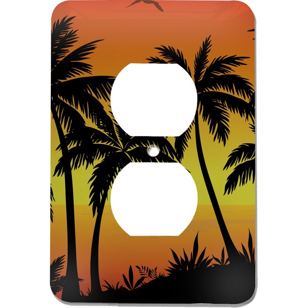 Custom Tropical Sunset Electric Outlet Plate