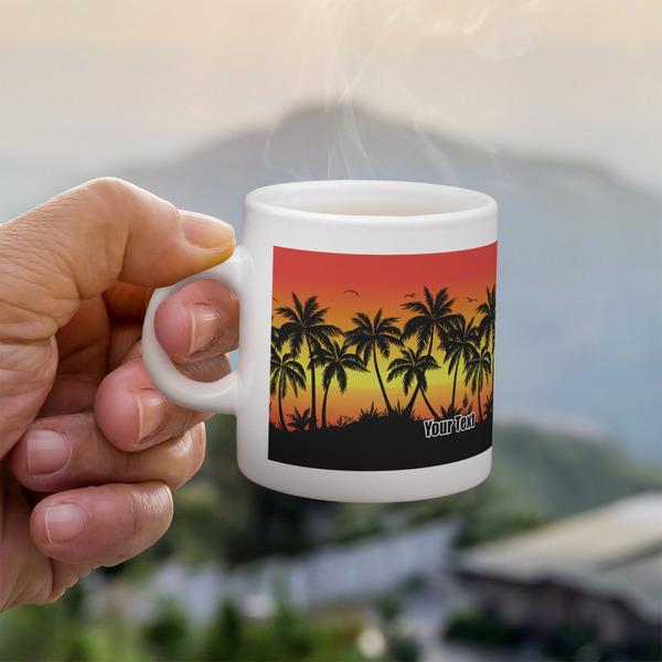 Custom Tropical Sunset Single Shot Espresso Cup - Single (Personalized)