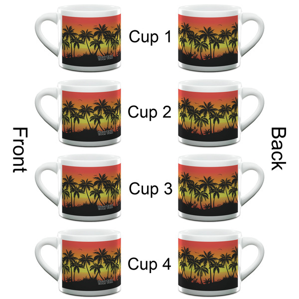 Tropical Sunset Espresso Cup - 6oz (Double Shot Set of 4) APPROVAL