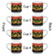 Tropical Sunset Espresso Cup - 6oz (Double Shot Set of 4) APPROVAL