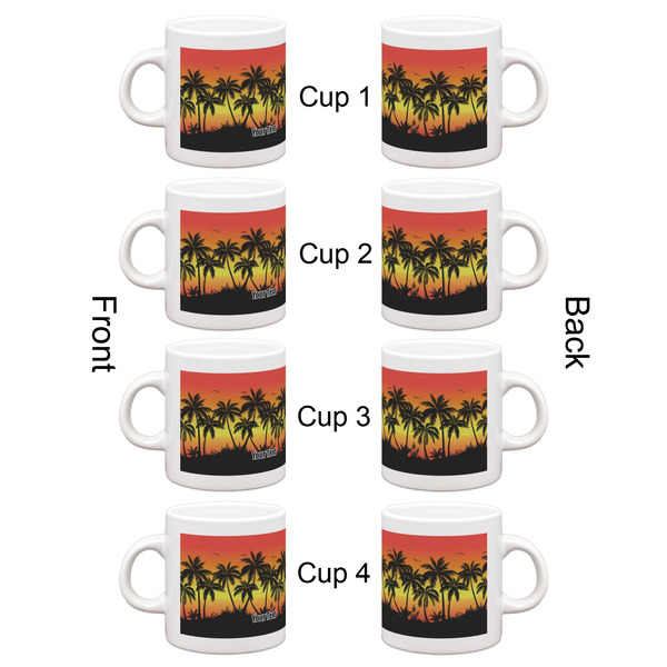 Tropical Sunset Espresso Cup Set of 4 - Apvl