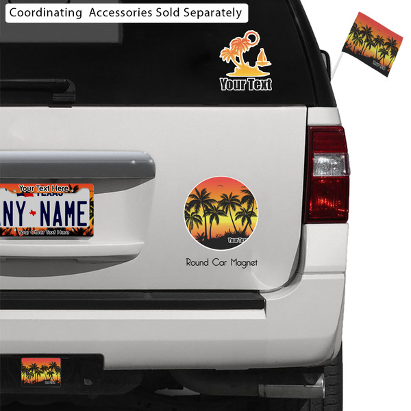 Tropical Sunset Exterior Car Accessories