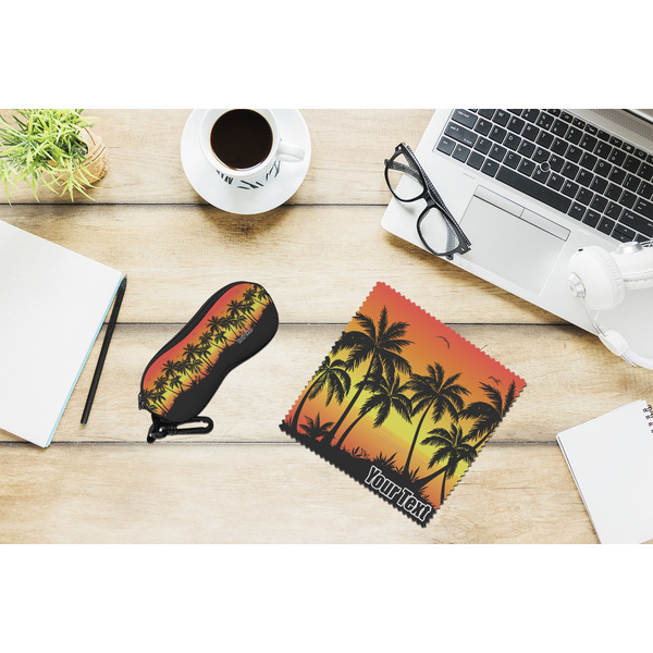 Tropical Sunset Eyeglass Case and Cloth Set - LIFESTYLE