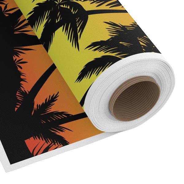 Custom Tropical Sunset Fabric by the Yard - Spun Polyester Poplin