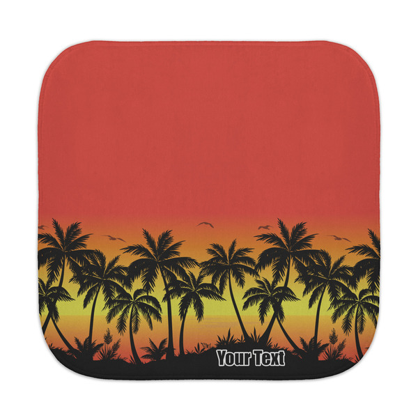 Custom Tropical Sunset Face Towel (Personalized)