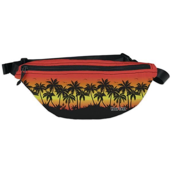 Custom Tropical Sunset Fanny Pack - Classic Style (Personalized)