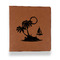 Tropical Sunset Leather Binder - 1" - Rawhide (Personalized)