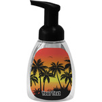 Tropical Sunset Foam Soap Bottle - Black (Personalized)