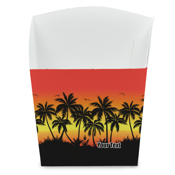 Custom Tropical Sunset French Fry Favor Boxes (Personalized)