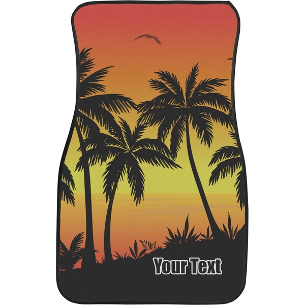 Tropical Sunset Front Seat Car Mat