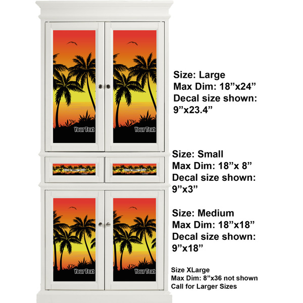 Tropical Sunset Full Cabinet (Show Sizes)