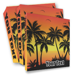 Tropical Sunset 3 Ring Binder - Full Wrap (Personalized)