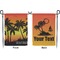 Tropical Sunset Garden Flag - Double Sided Front and Back