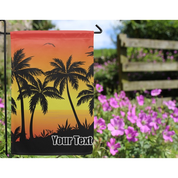 Tropical Sunset Garden Flag - Outside In Flowers