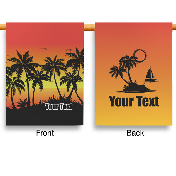 Tropical Sunset Garden Flags - Large - Double Sided - APPROVAL