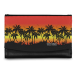 Tropical Sunset Genuine Leather Women's Wallet - Small (Personalized)